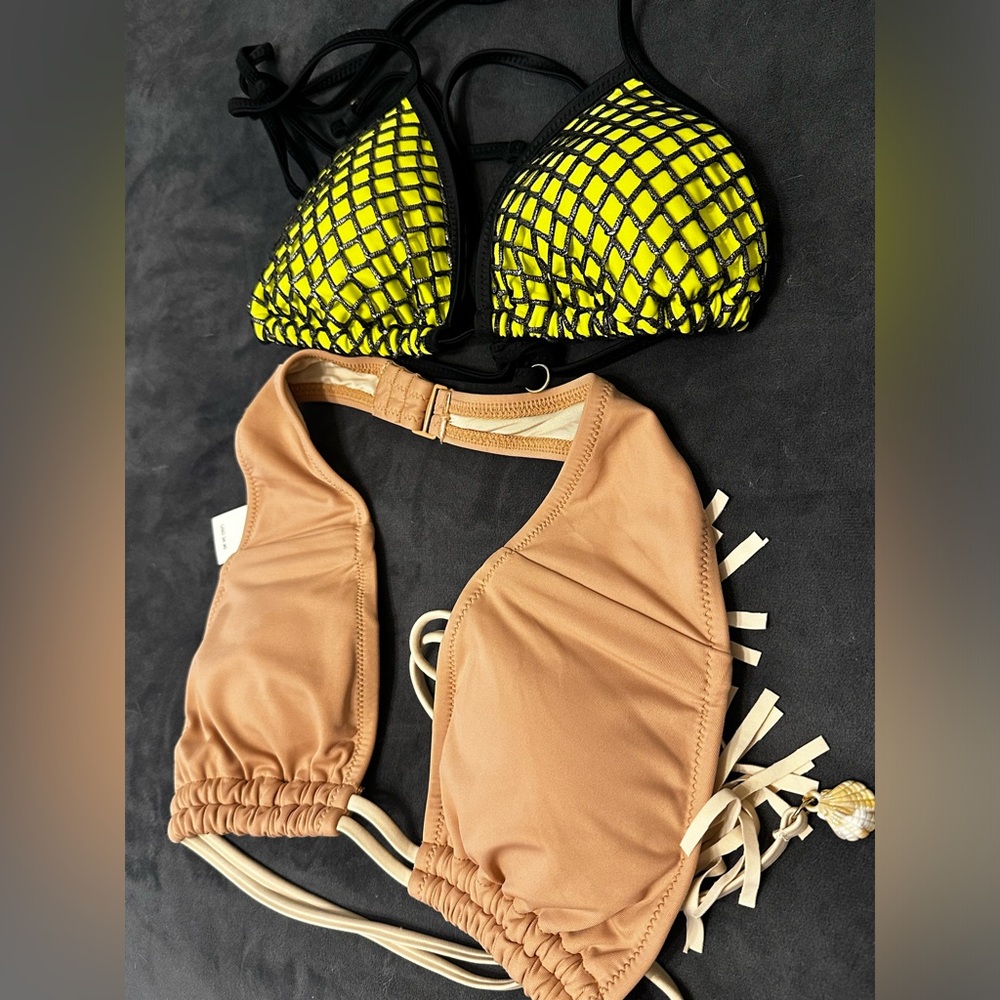 NWT tag bikini top + sample size bikini top BUNDLE